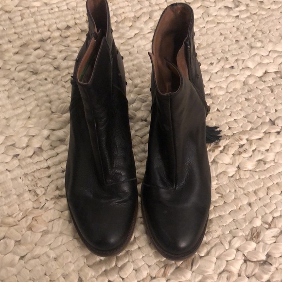 Eric Michael Leather Block Wood Heel Studded Boots Size EU 41 - Picture 13 of 16